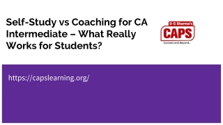 Self-Study vs Coaching for CA Intermediate – What Really Works for Students