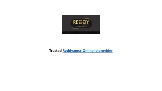 Reddy Anna Book India's No.1 sports ID provider