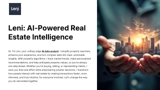 Real Estate Data Analytics: AI-Powered Insights for Smarter Portfolio Management