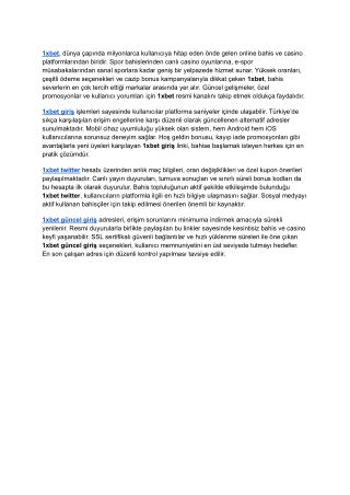 1xbet Giriş – Güncel Adres, Bonuslar ve Twitter Takibi