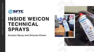 Inside Weicon Technical Sprays, Contact Spray and Silicone Power