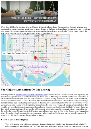 When To Employ An Accident Attorney