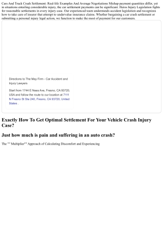 A Guide To Computing Car Accident Settlements For Fair Settlement