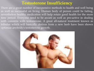 Testosterone Insufficiency