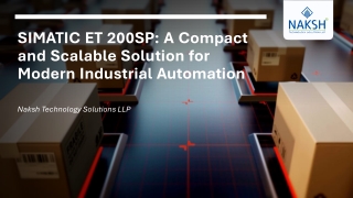 SIMATIC ET 200SP- A Compact and Scalable Solution for Modern Industrial Automation