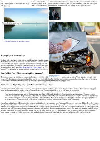 How A Personal Injury Attorney Can Aid You Herschensohn Law