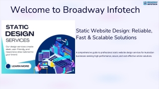 Static Website Design: Reliable, Fast & Scalable Solutions