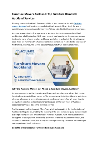 Accurate Movers – Making Every Move Simple