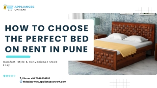 How to Choose the Perfect Bed on Rent in Pune