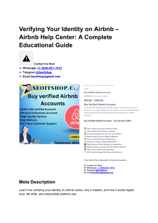 Verifying your identity on Airbnb - Airbnb Help Center