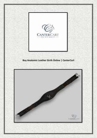 Buy Anatomic Leather Girth Online | CanterCart