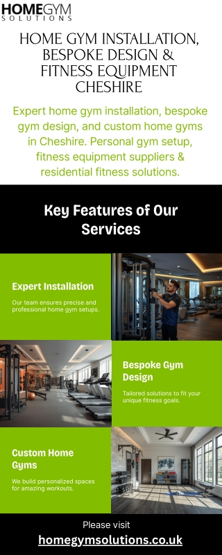 Home Gym Installation, Bespoke Design & Fitness Equipment Cheshire
