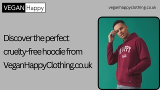 Vegan Hoodie | Ethical & Stylish Hoodies | VeganHappyClothing
