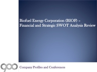 Biofuel Energy Corporation (BIOF) - Financial and Strategic