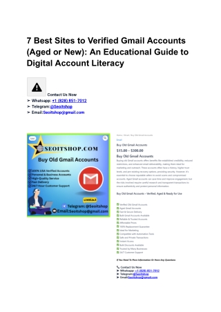 7 Best Sites to Buy Verified Gmail Accounts (Aged or New) ... (2)