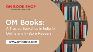 OM Books A Trusted Bookshop in India for Online and In-Store Readers