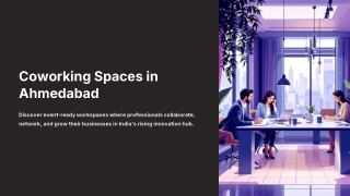Coworking Spaces in Ahmedabad with Event & Workshop Facilities