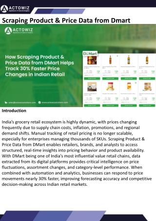Scraping Product Price Data from Dmart pdf