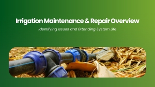 Irrigation System Longevity Tips for Maintenance and Repair