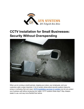 AY Security Systems