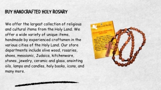 Buy Handcrafted Holy Rosary