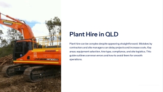 Common Mistakes to Avoid When Signing a Plant Hire QLD Contract