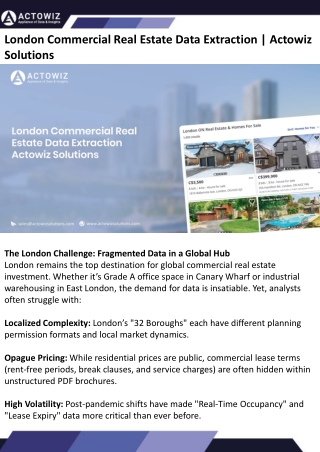 London Commercial Real Estate Data Extraction  Actowiz Solutions