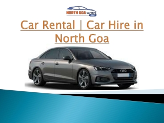 Car Rental - Car Hire in North Goa