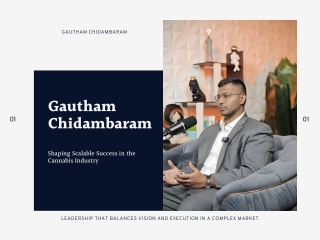 Gautham Chidambaram Optimizing Supply Chain For Cannabis Business Growth