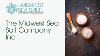 Premium Wholesale Bath Salts & Natural Sea Salt Products  Midwest Sea Salt Company