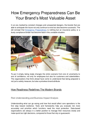 How Emergency Preparedness Can Be Your Brand’s Most Valuable Asset