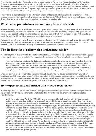 Side Window Replacement Fayetteville NC: Expert Technicians