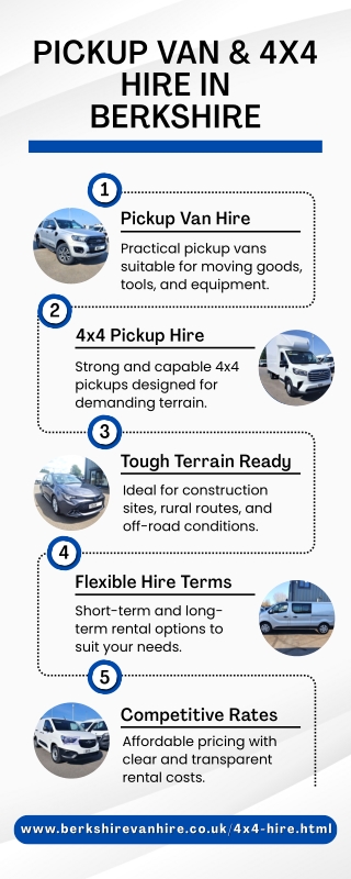 Pickup Van Hire &amp; 4x4 Pickup Hire  Berkshire Van Rental