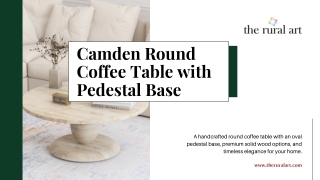 Handcrafted Coffee Table Designed for Modern Homes