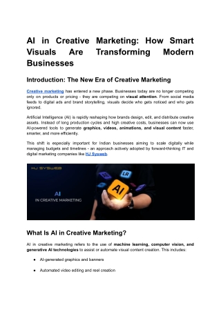 AI in Creative Marketing_ How Smart Visuals Are Transforming Modern Businesses