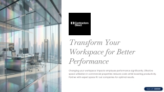 Meet with the Leading Space Fit Out in Dubai with Contractors Direct