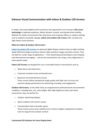 indoor led screen vivencyglobal