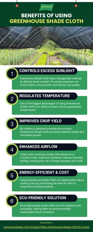 The Benefits of Using Greenhouse Shade Cloth [Infographic]