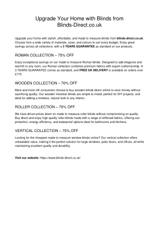Blinds Direct Online
