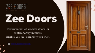 Top Modern Wooden Door Manufacturers for Contemporary Homes | Zee Doors