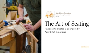 The Art of Seating: Handcrafted Sofas & Loungers by Aakriti Art Creations