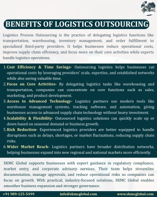 Benefits of Logistics Outsourcing