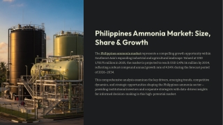 Philippines Ammonia Market Size & Share