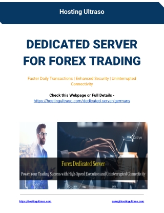 DEDICATED SERVER FOR FOREX TRADING