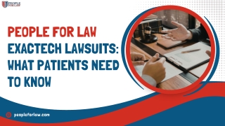 People For Law: Exactech Lawsuits: What Patients Need to Know