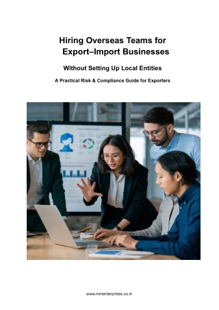 Hiring Overseas Teams for Export–Import Businesses