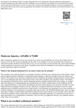 Comprehending The Average Vehicle Accident Negotiation: What To Expect
