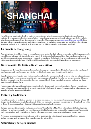 Experiencias auténticas en cada  rincón de Metrópoli asiática gracias a nuestro