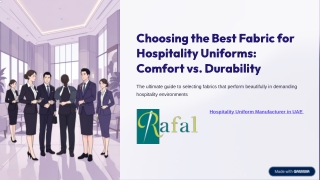 Choosing the Best Fabric for Hospitality Uniforms: Comfort vs. Durability