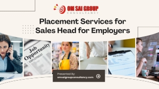 Placement Services for Sales Head for Employers | Hire Proven Sales Leaders